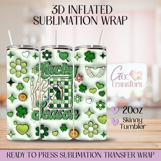 Lucky Season - 20oz 3D Inflated Sublimation Wrap