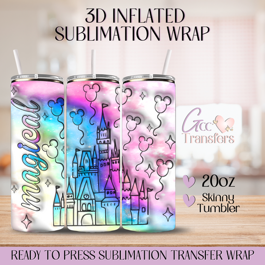 Magical Castle - 20oz 3D Inflated Sublimation Wrap