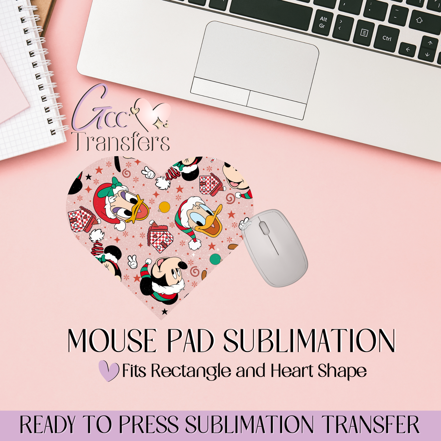 Magical Christmas Cartoons - Mouse Pad Sublimation Transfer