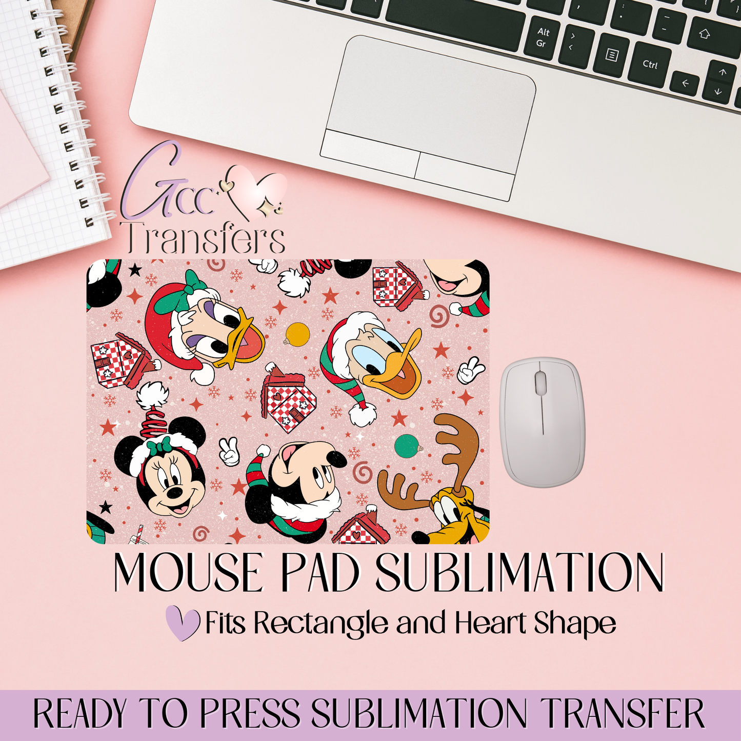 Magical Christmas Cartoons - Mouse Pad Sublimation Transfer