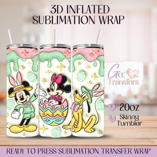 Magical Easter Friends - 20oz 3D Inflated Sublimation Wrap