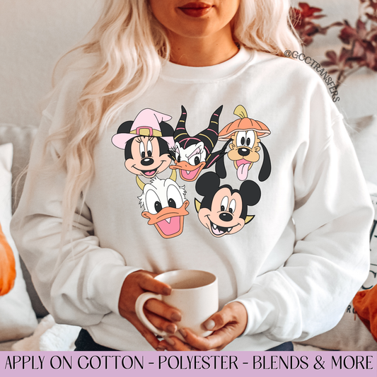 Friends Mice Halloween Costumes  - Full Color DTF Transfer