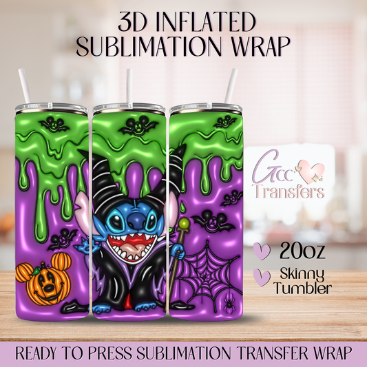 Malicious Alien Character  - 20oz 3D Inflated Sublimation Wrap