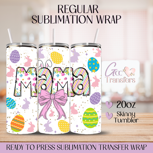 Mama Easter Coquette - 20oz Regular Sublimation Wrap