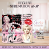 Inspired Singer Glam Pink - 20oz Regular Sublimation Wrap