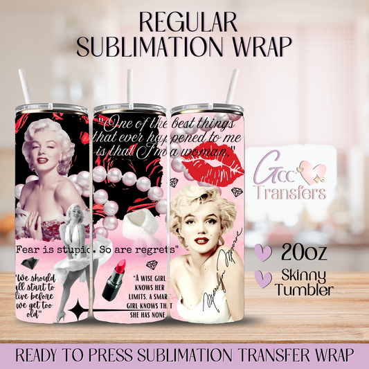 Inspired Singer Glam Pink - 20oz Regular Sublimation Wrap