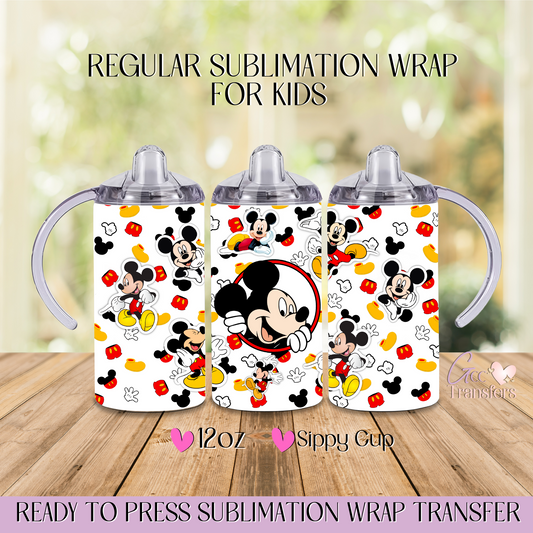 Mice Stickers Circle - 12oz Regular Sublimation Wrap