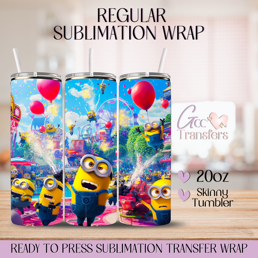 Minions Party Park - 20oz Regular Sublimation Wrap