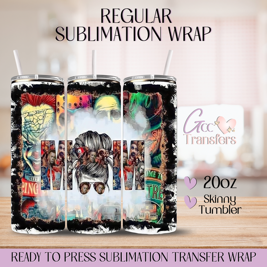 Mom Horror Movie - 20oz Regular Sublimation Wrap