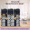 Navy Purse Fashion Leather - 20oz Regular Sublimation Wrap