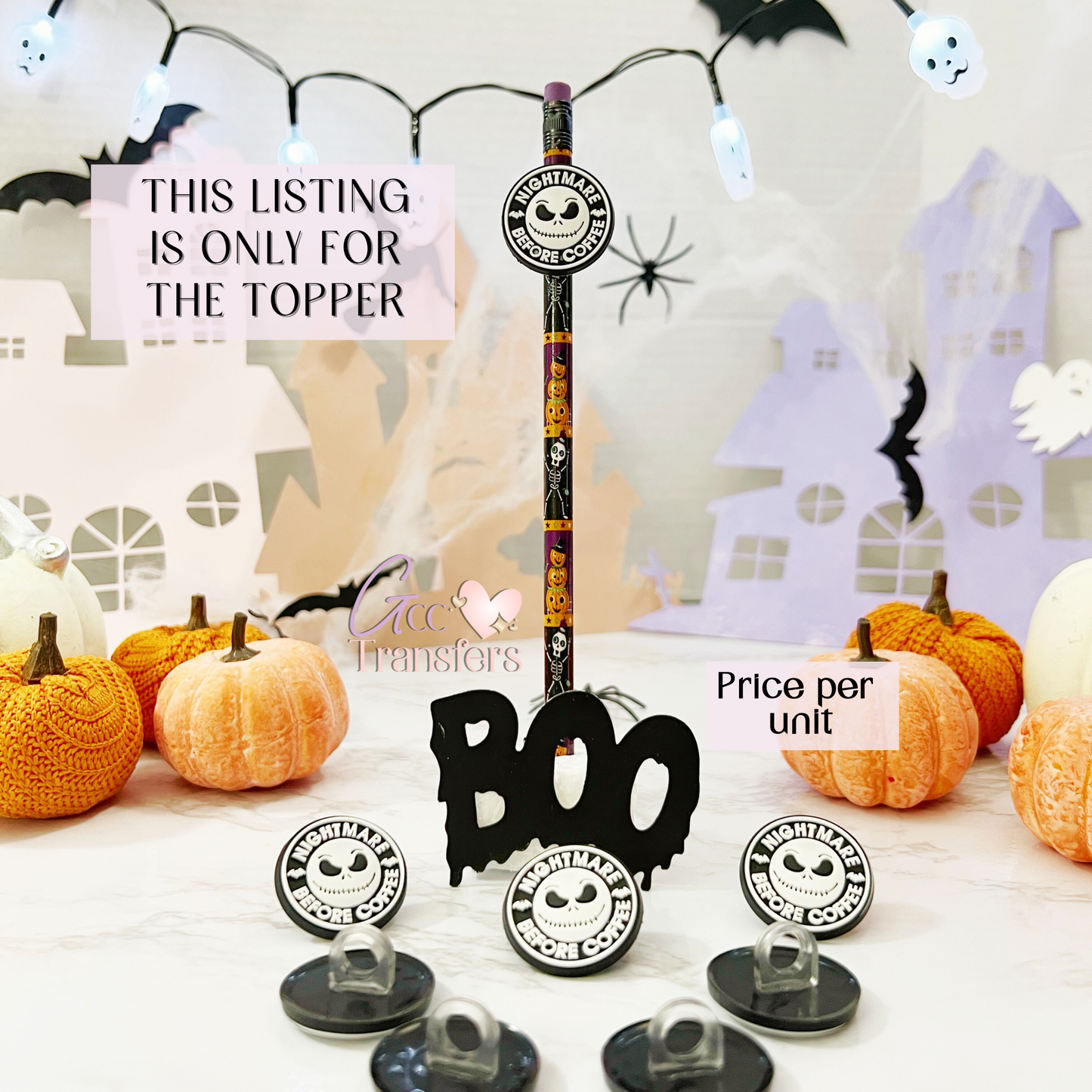 Nightmare Before Coffee (RTS) Straw Topper