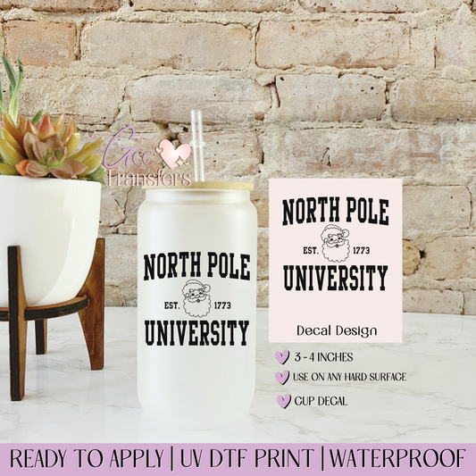 North Pole University - Decal UVDTF