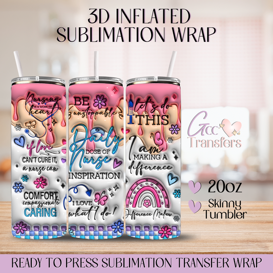 Nurse Inspirations - 20oz 3D Inflated Sublimation Wrap