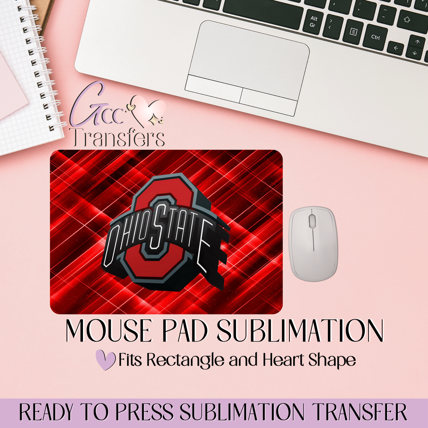 Ohio State - Mouse Pad Sublimation Transfer