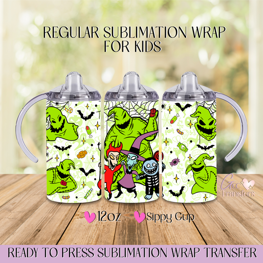 Green Ugly Horror Character - 12oz Regular Sublimation Wrap