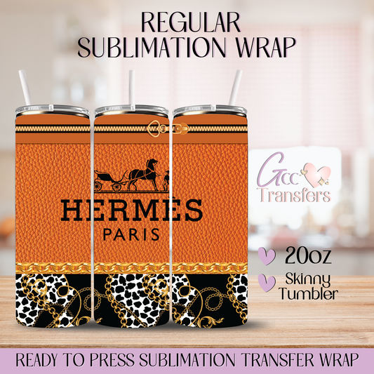 Orange Luxury Purse - 20oz Regular Sublimation Wrap