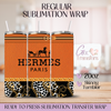 Orange Luxury Purse - 20oz Regular Sublimation Wrap