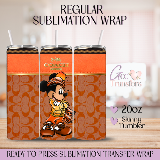 Orange Mouse Purse - 20oz Regular Sublimation Wrap