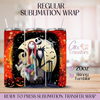 Orange Spooky Soulmates Moon Halloween  - 20oz Regular Sublimation Wrap
