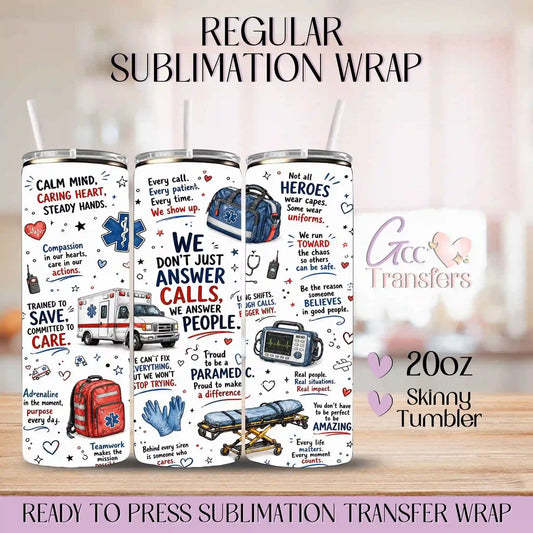 Paramedic Essentials - 20oz Regular Sublimation Wrap