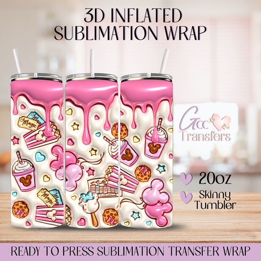 Park Magical Snacks - 20oz 3D Inflated Sublimation Wrap