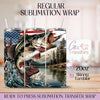 Patriotic Bass Fishing - 20oz Regular Sublimation Wrap