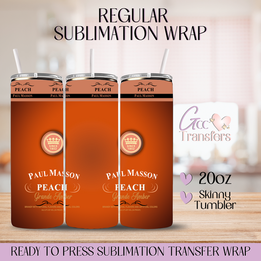 Peach Brandy PM - 20oz Regular Sublimation Wrap