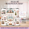 Pink Just a Girl Who Loves Camping - 20oz Regular Sublimation Wrap