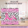 Pink Ribbon Leopard BCA - 20oz Regular Sublimation Wrap