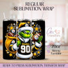 Grinch Steelers Football - 20oz Regular Sublimation Wrap