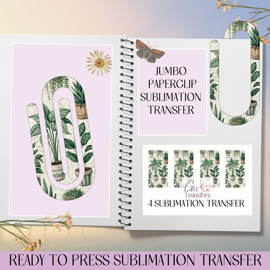 Plant Lover - Jumbo Paperclip Sublimation Transfer