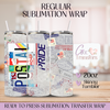 Postal Worker Rustic Collage - 20oz Regular Sublimation Wrap