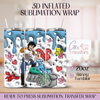 Handsome and Duchess Undersea- 20oz 3D Inflated Sublimation Wrap