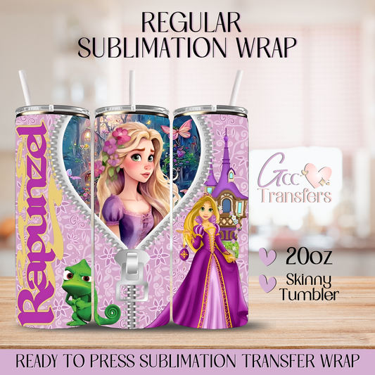Princess Castle Purple - 20oz Regular Sublimation Wrap