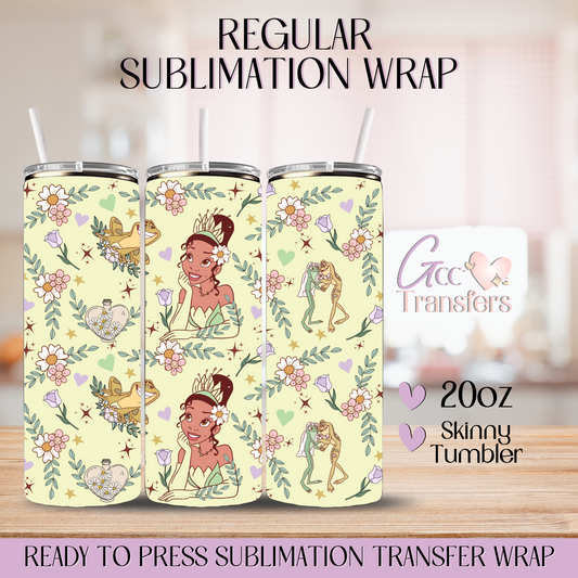 Frog Green Princess - 20oz Regular Sublimation Wrap