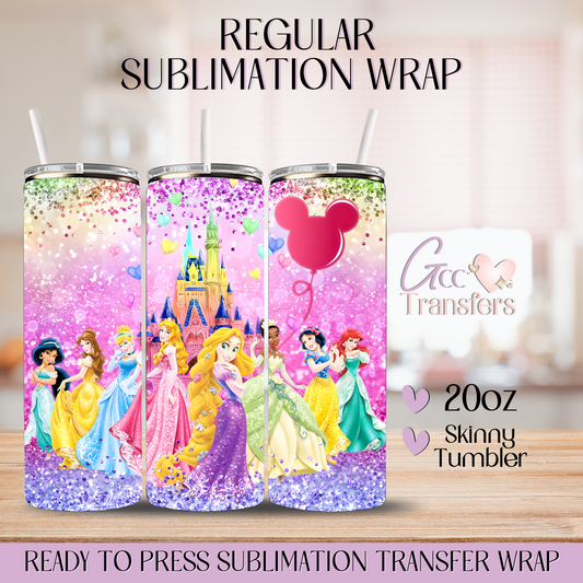 Princesses Wonderland Castle - 20oz Regular Sublimation Wrap