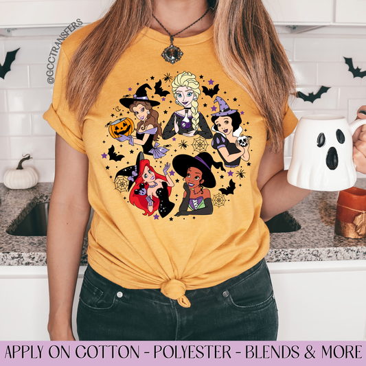 Princesses Halloween - Full Color DTF Transfer