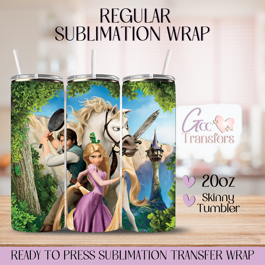 Tangle Princess & Flynn Ryder - 20oz Regular Sublimation Wrap