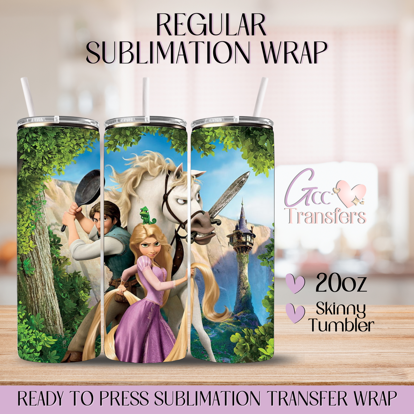 Tangle Duchess & Handsome Flynn - 20oz Regular Sublimation Wrap