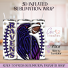 Ravens Football - 20oz 3D Inflated Sublimation Wrap