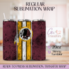 Old Redskins Football Team - 20oz Regular Sublimation Wrap