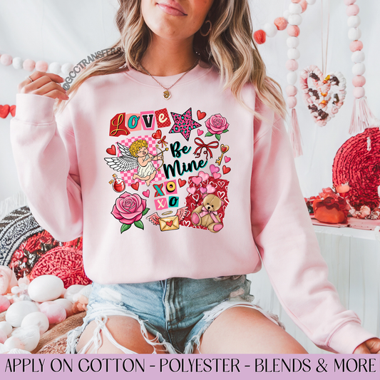 Retro Cupid Be Mine - Full Color DTF Transfer