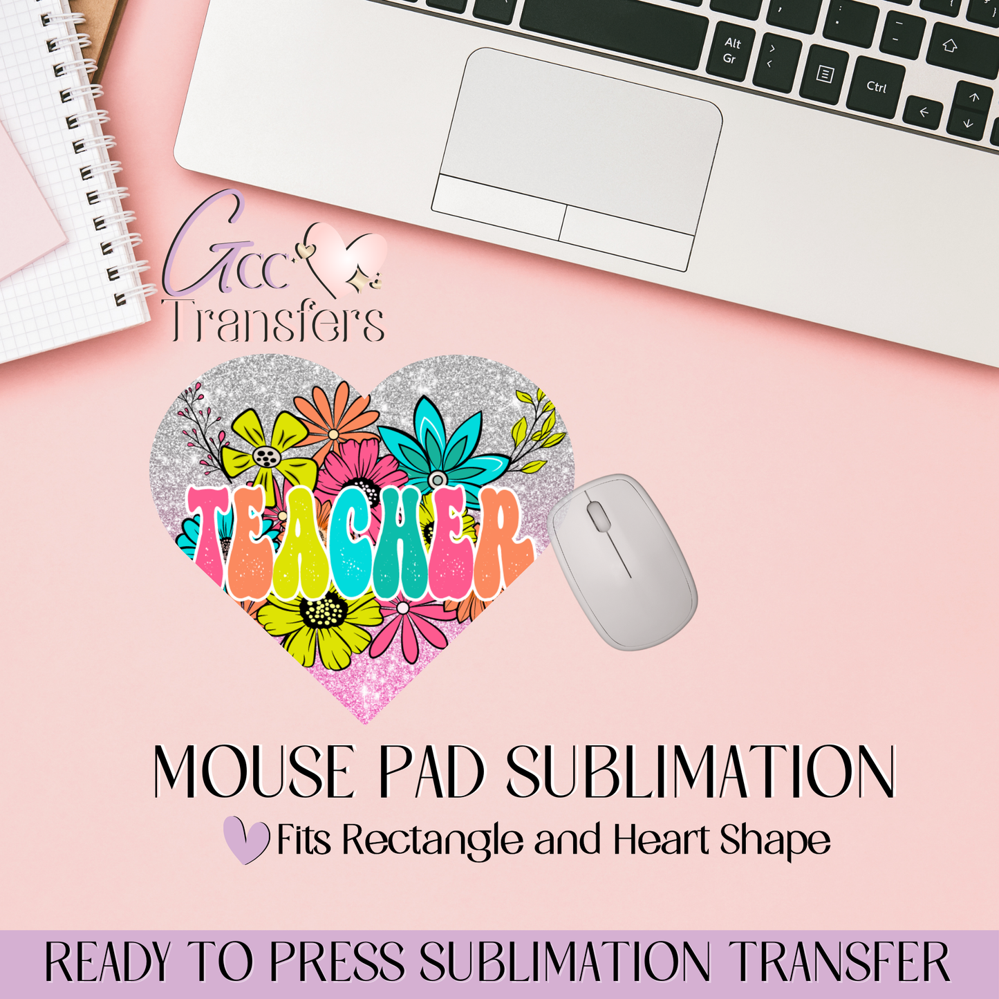 Retro Teacher - Mouse Pad Sublimation Transfer