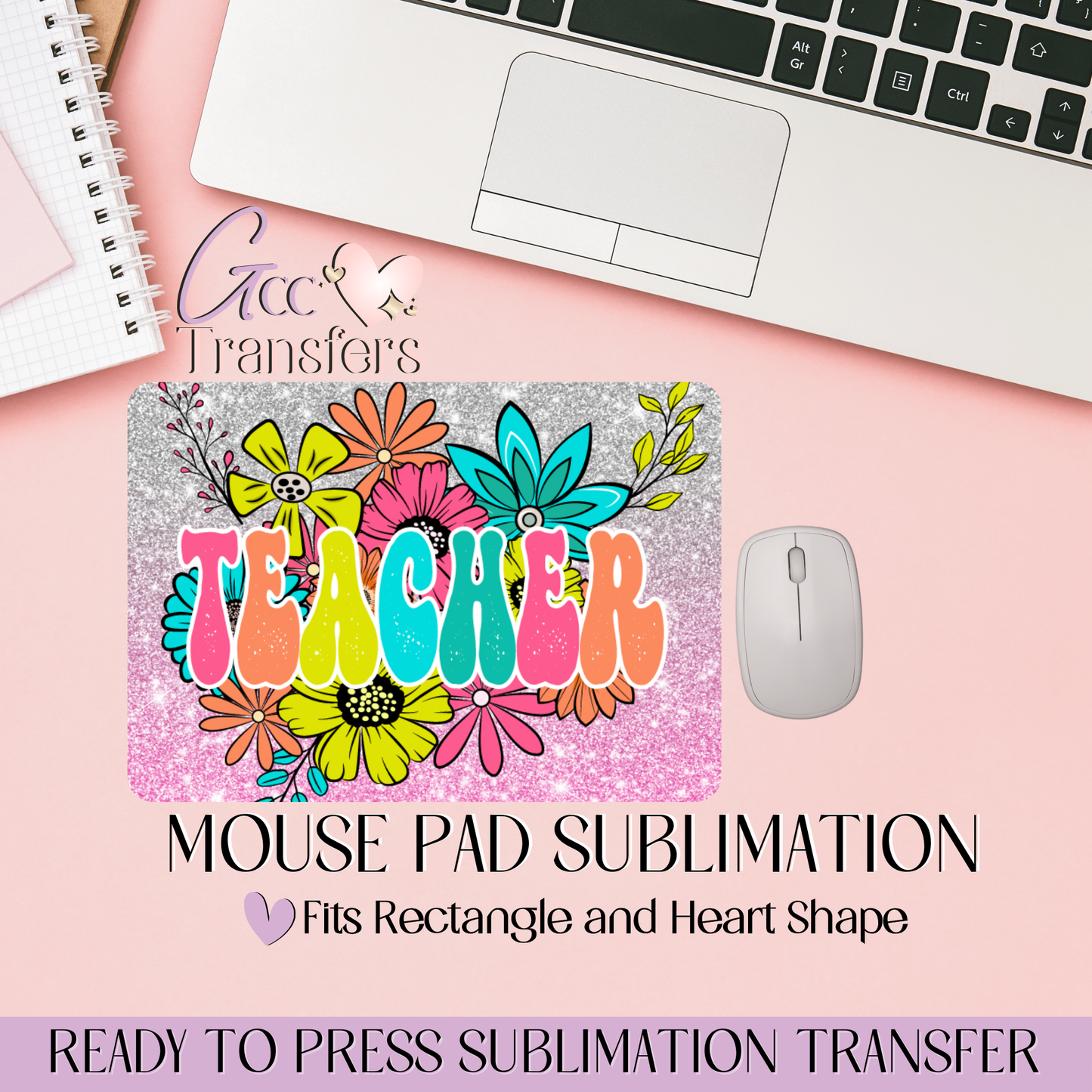 Retro Teacher - Mouse Pad Sublimation Transfer