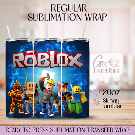 Online Game Characters - 20oz Regular Sublimation Wrap