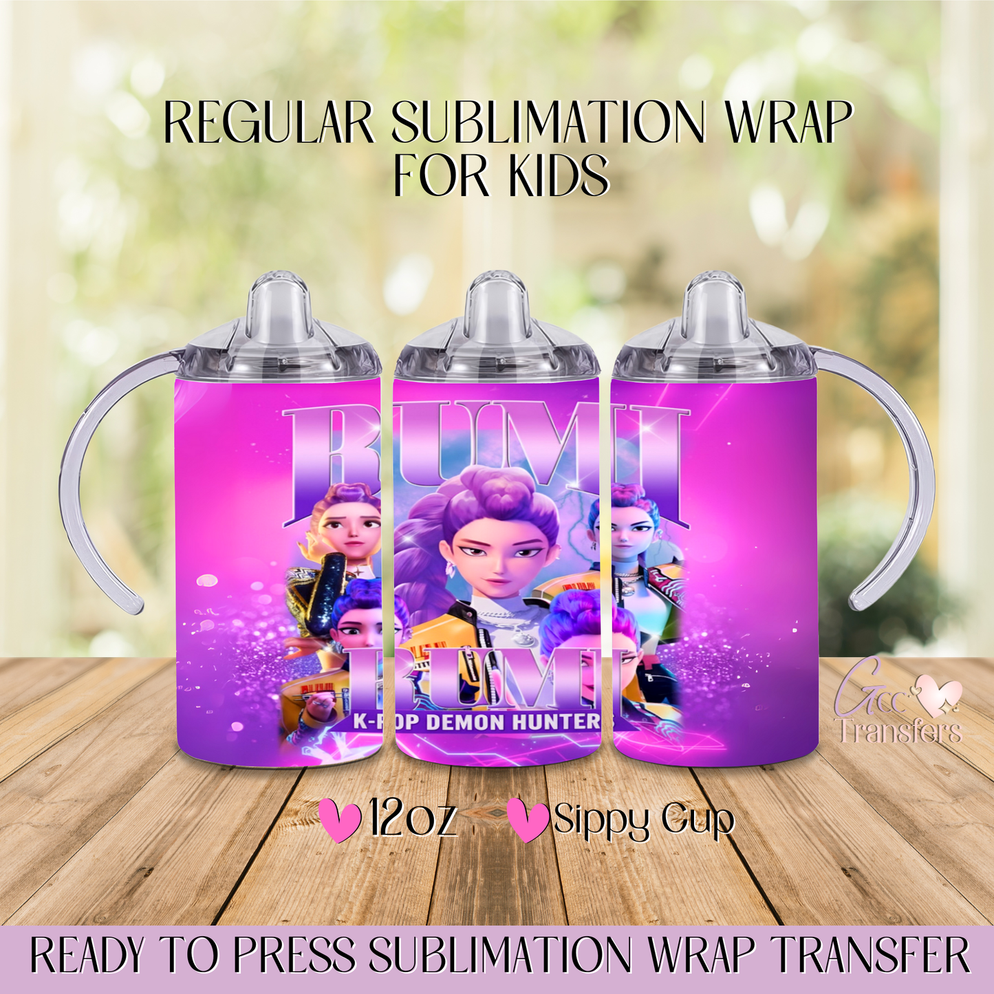 K-Pop Idol Singers - 12oz Regular Sublimation Wrap