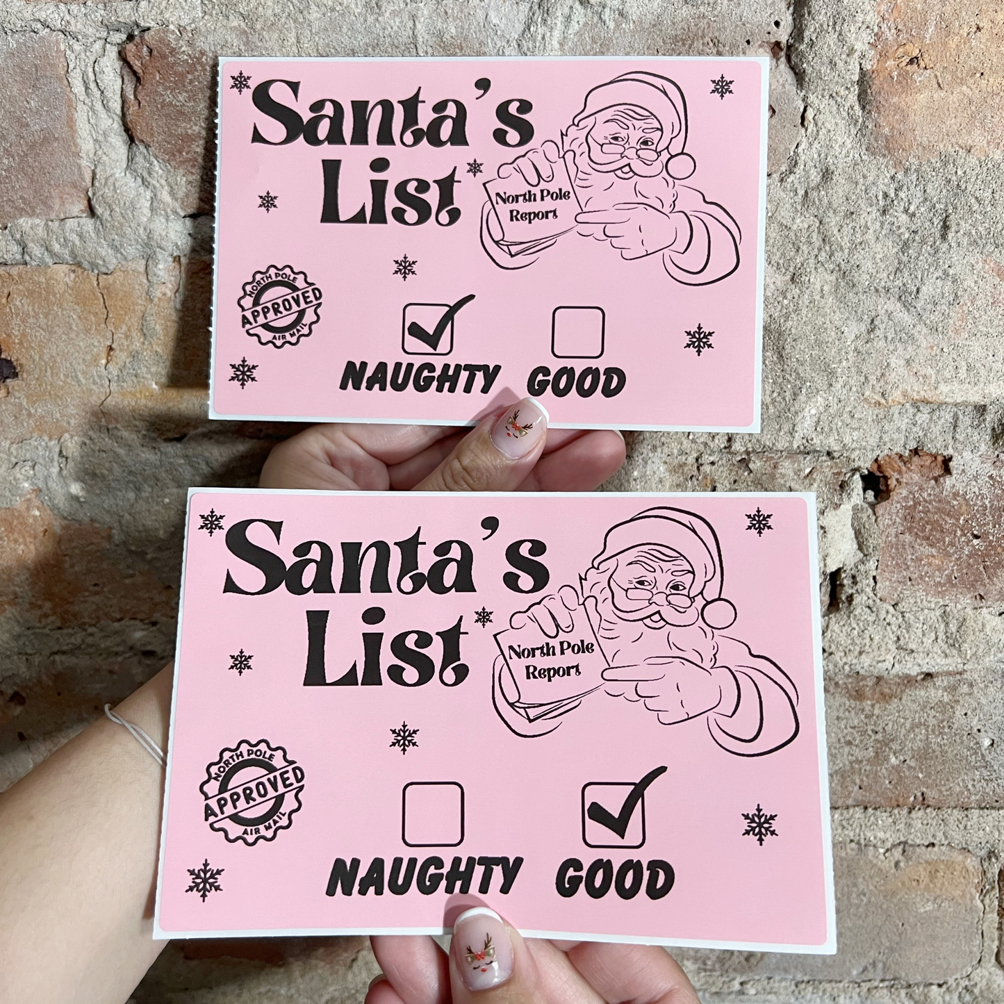 Santa's List Report - 100 Thermal Labels Stickers