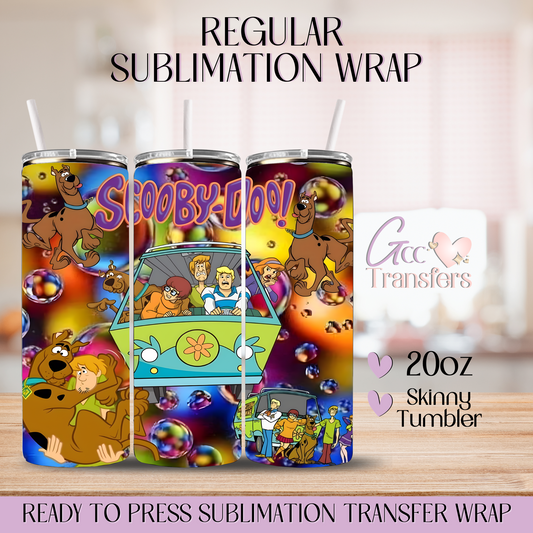 Scooby Cartoon - 20oz Regular Sublimation Wrap