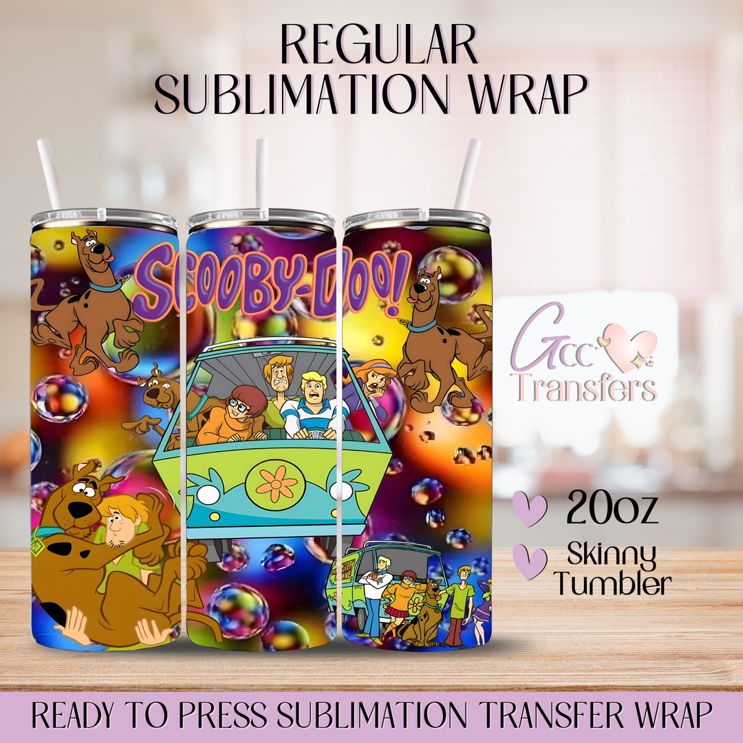 Scooby Cartoon - 20oz Regular Sublimation Wrap – GCC Transfers