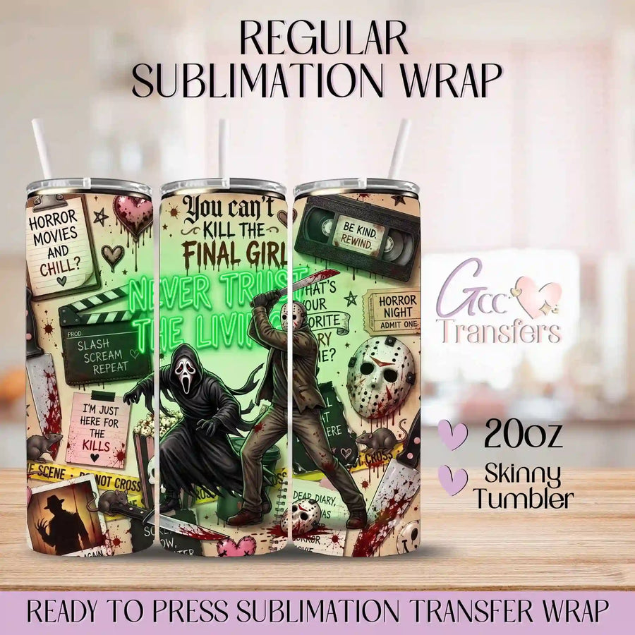 You Can't Kill Scream & Jason - 20oz Regular Sublimation Wrap